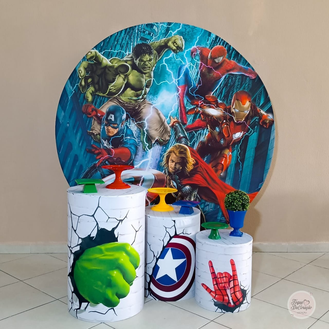 Kit Carinho - Vingadores - Toque DeCoração