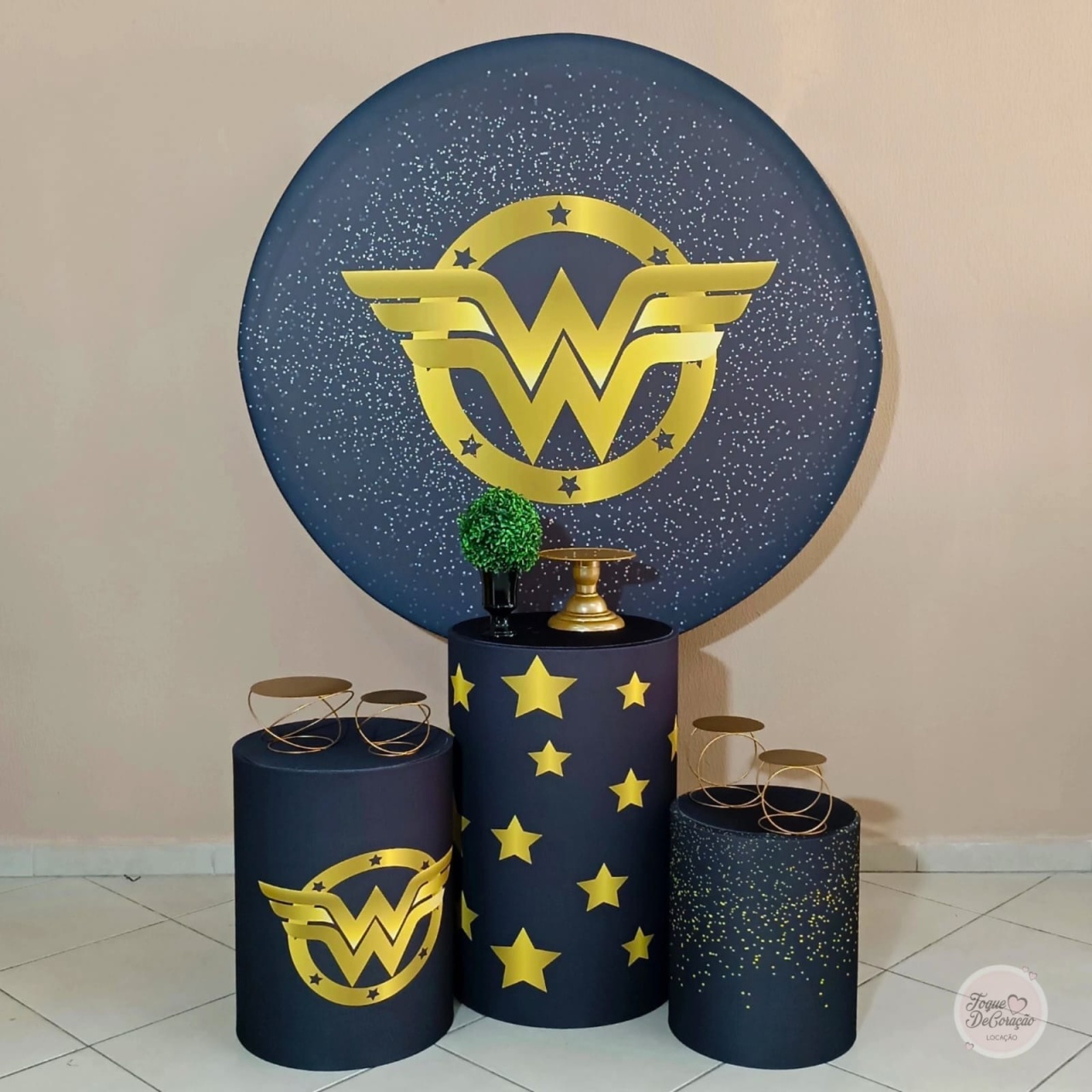 Kit Carinho - Mulher Maravilha - Toque DeCoração