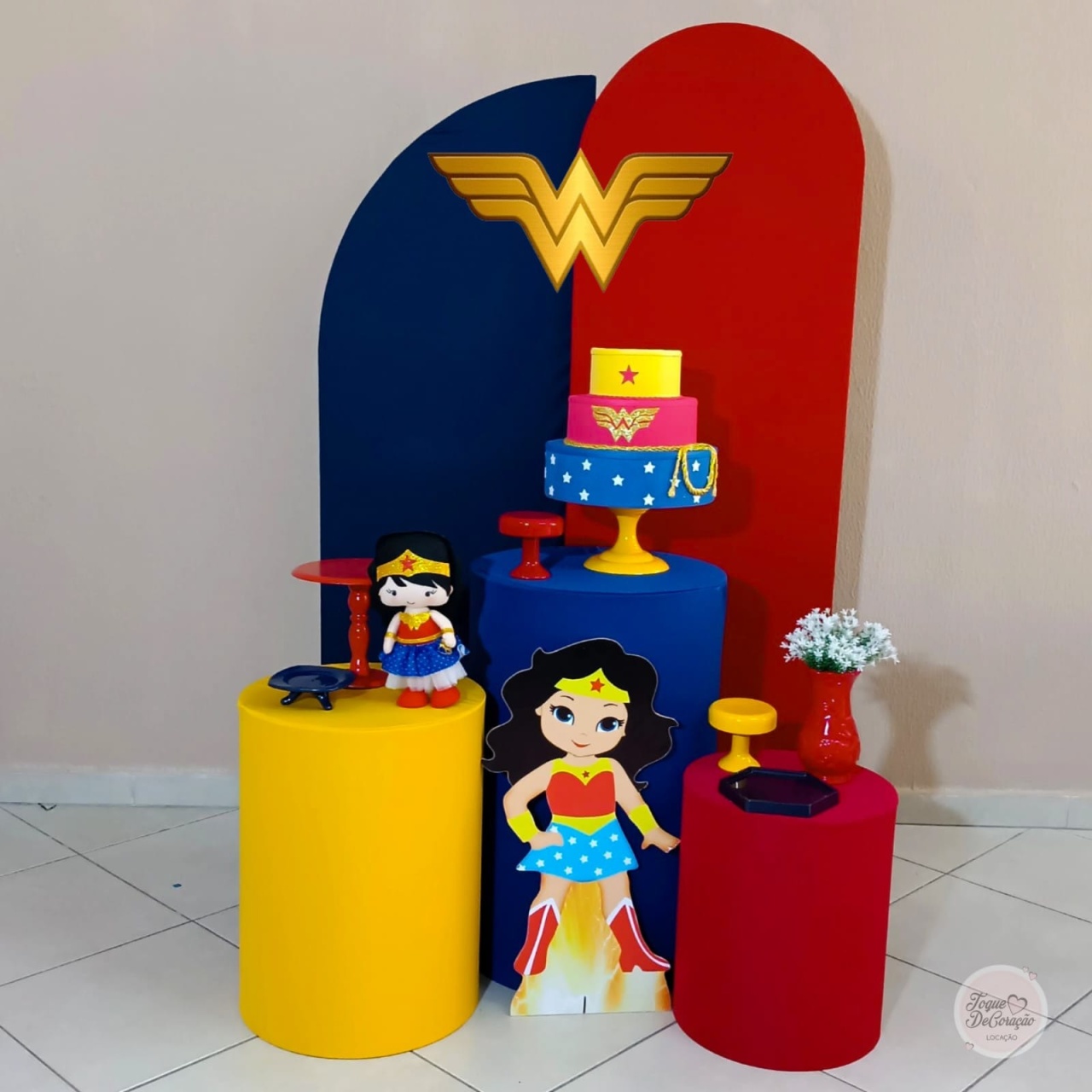 Kit Afeto - Mulher Maravilha (Infantil) - Toque DeCoração