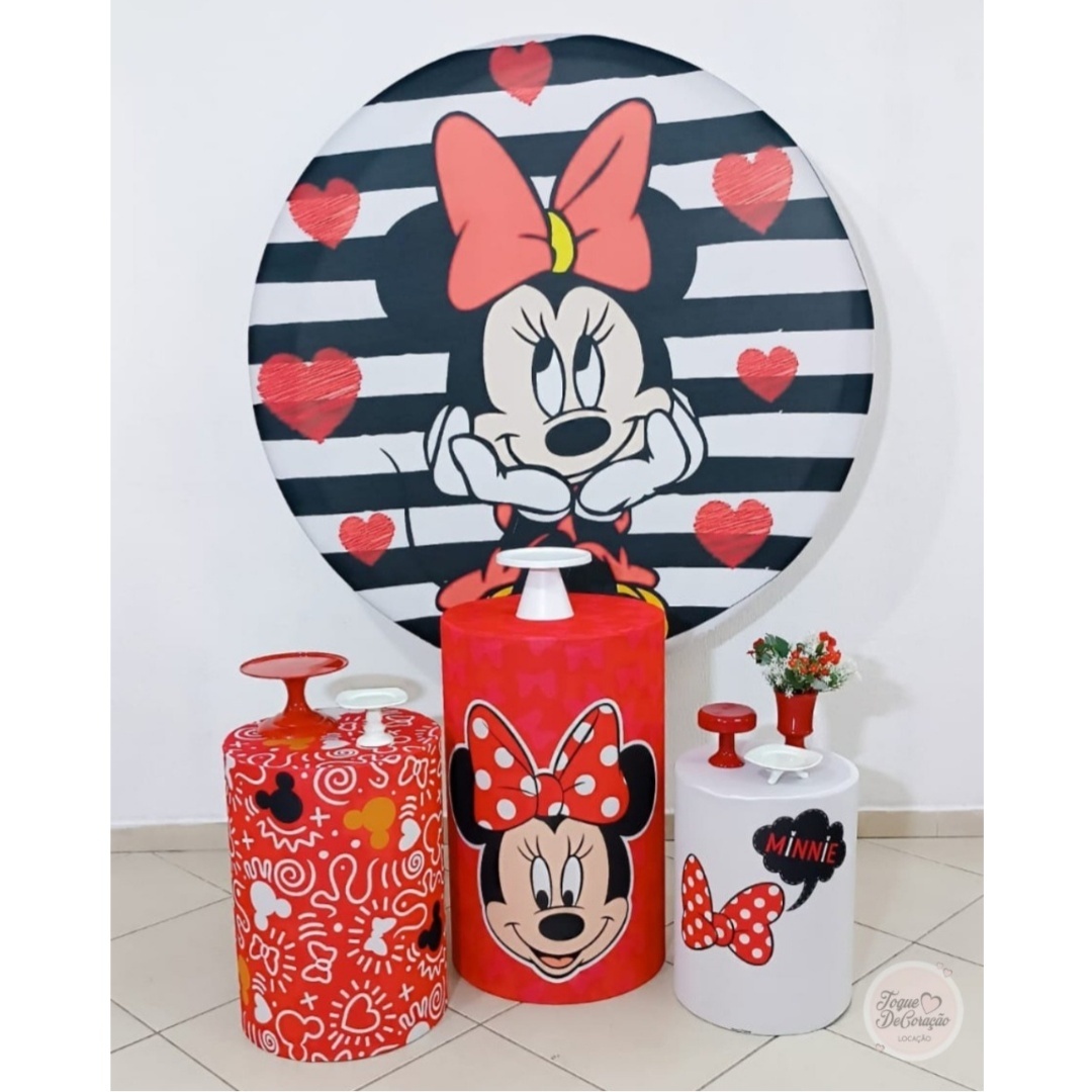 Kit Carinho - Minnie Vermelha - Toque DeCoração