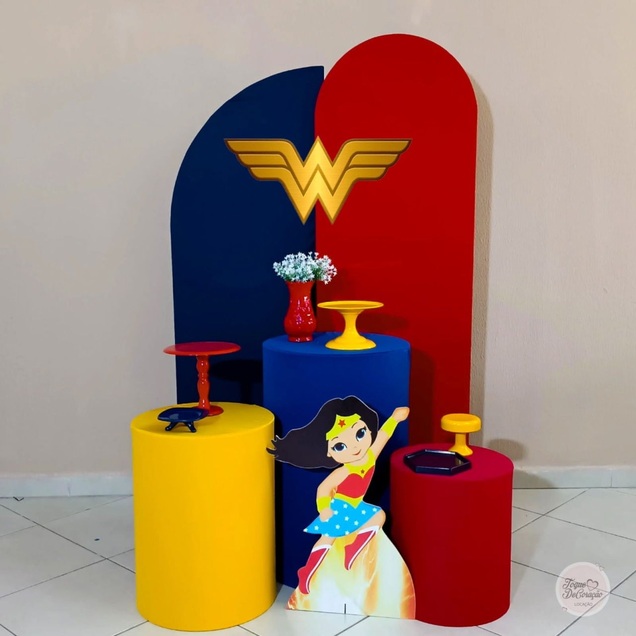 Kit Carinho - Mulher Maravilha (Infantil) - Toque DeCoração