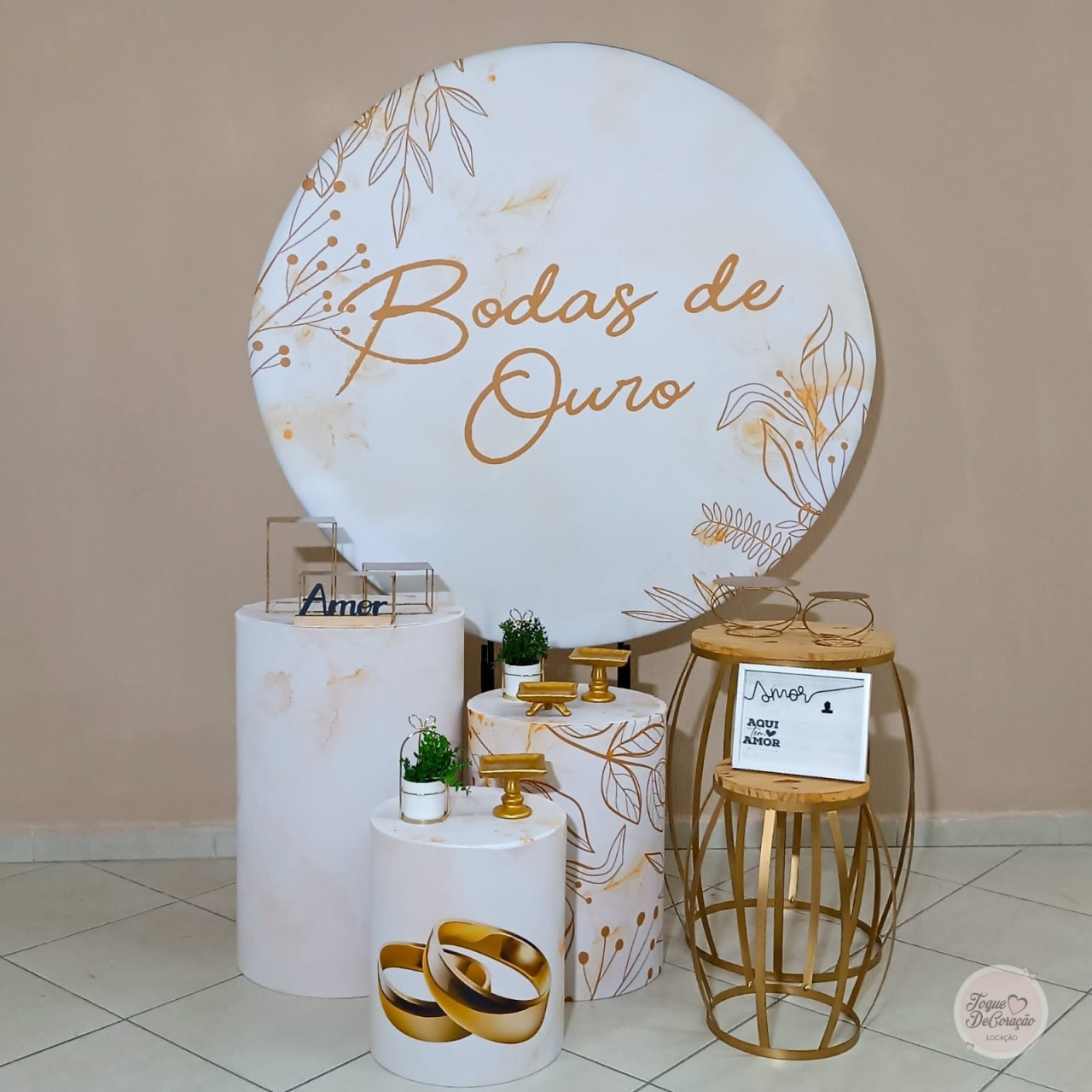 Kit Harmonia - Bodas de Ouro - Toque DeCoração