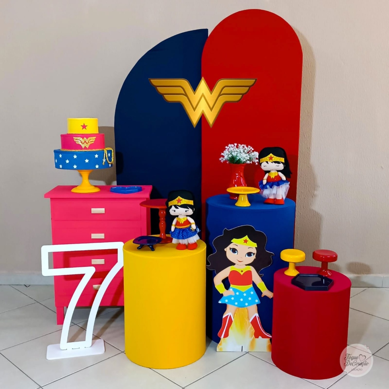 Kit Amor - Mulher Maravilha (Infantil) - Toque DeCoração