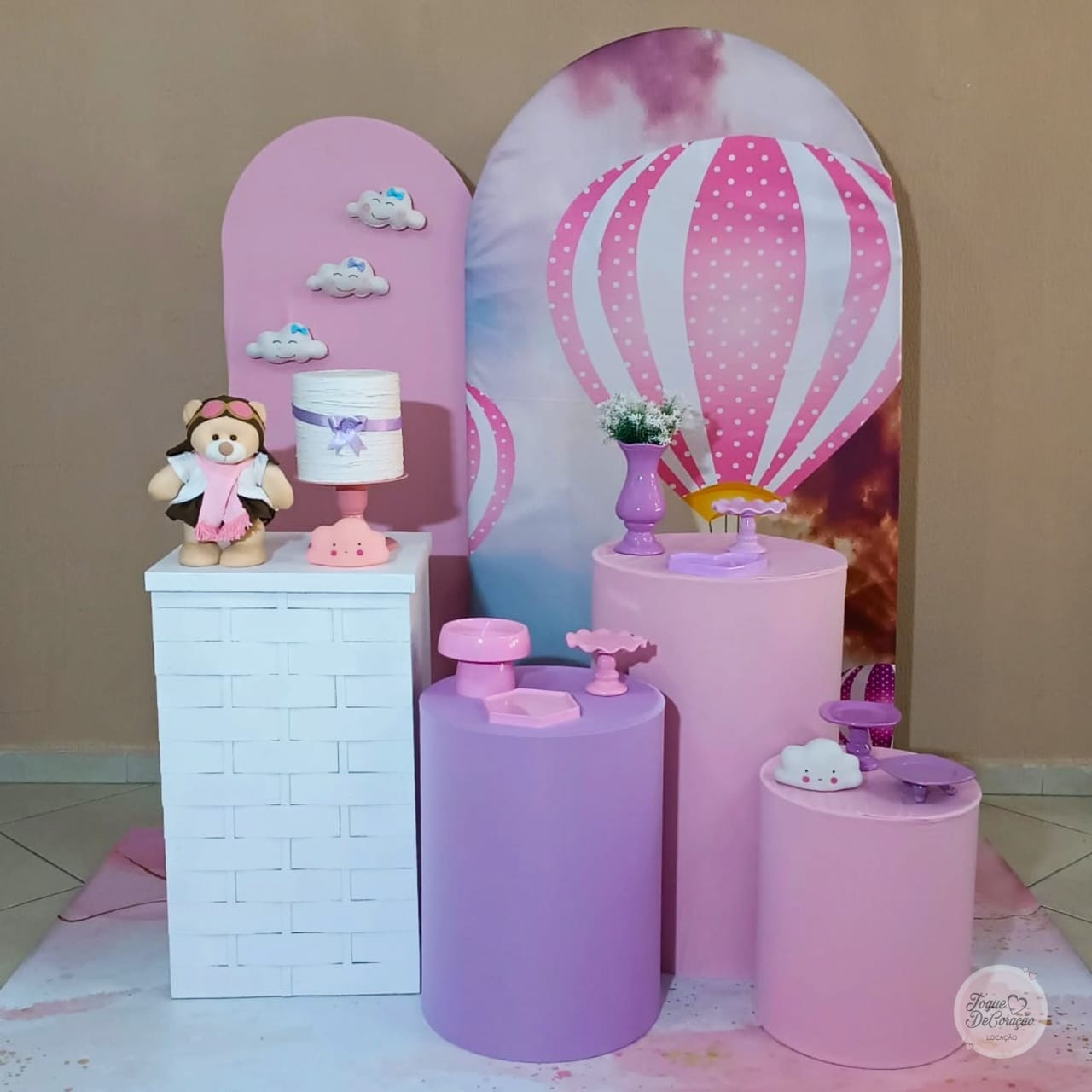 Kit Amor - Balãozinho Rosa - Toque DeCoração