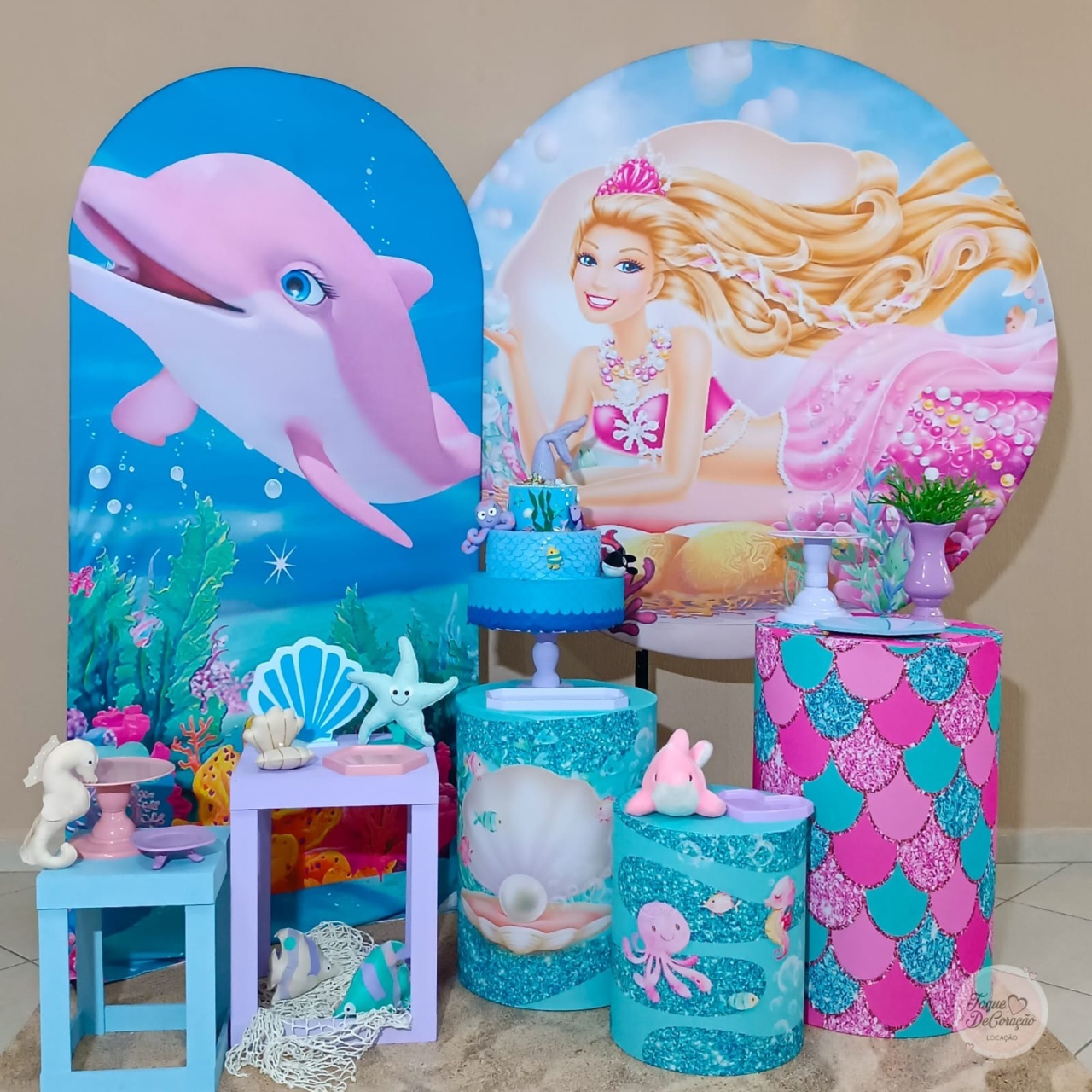 Kit Amor - Barbie Sereia - Toque DeCoração