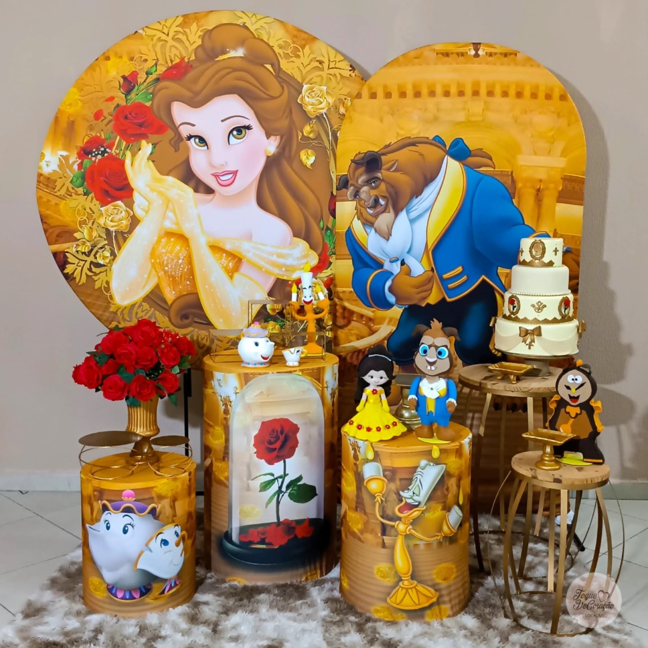 Kit Amor - Bela E A Fera - Toque DeCoração