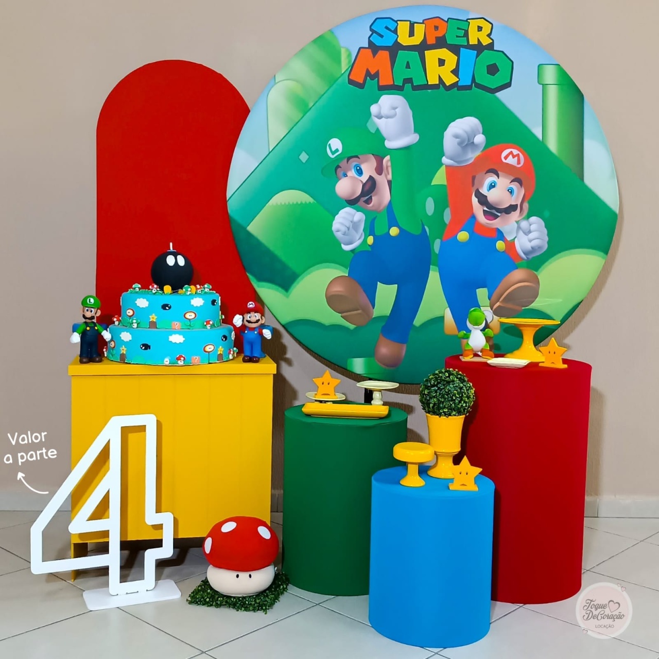 Kit Amor - Mario Bross - Toque DeCoração