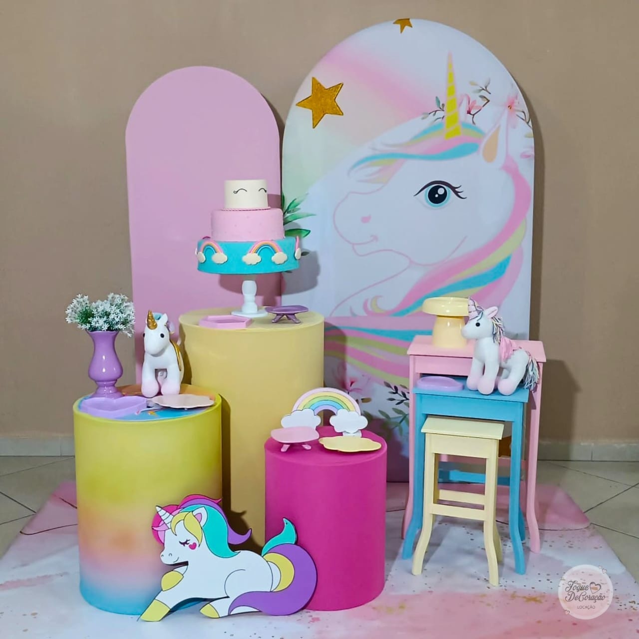 Kit Amor - Unicórnio - Toque DeCoração