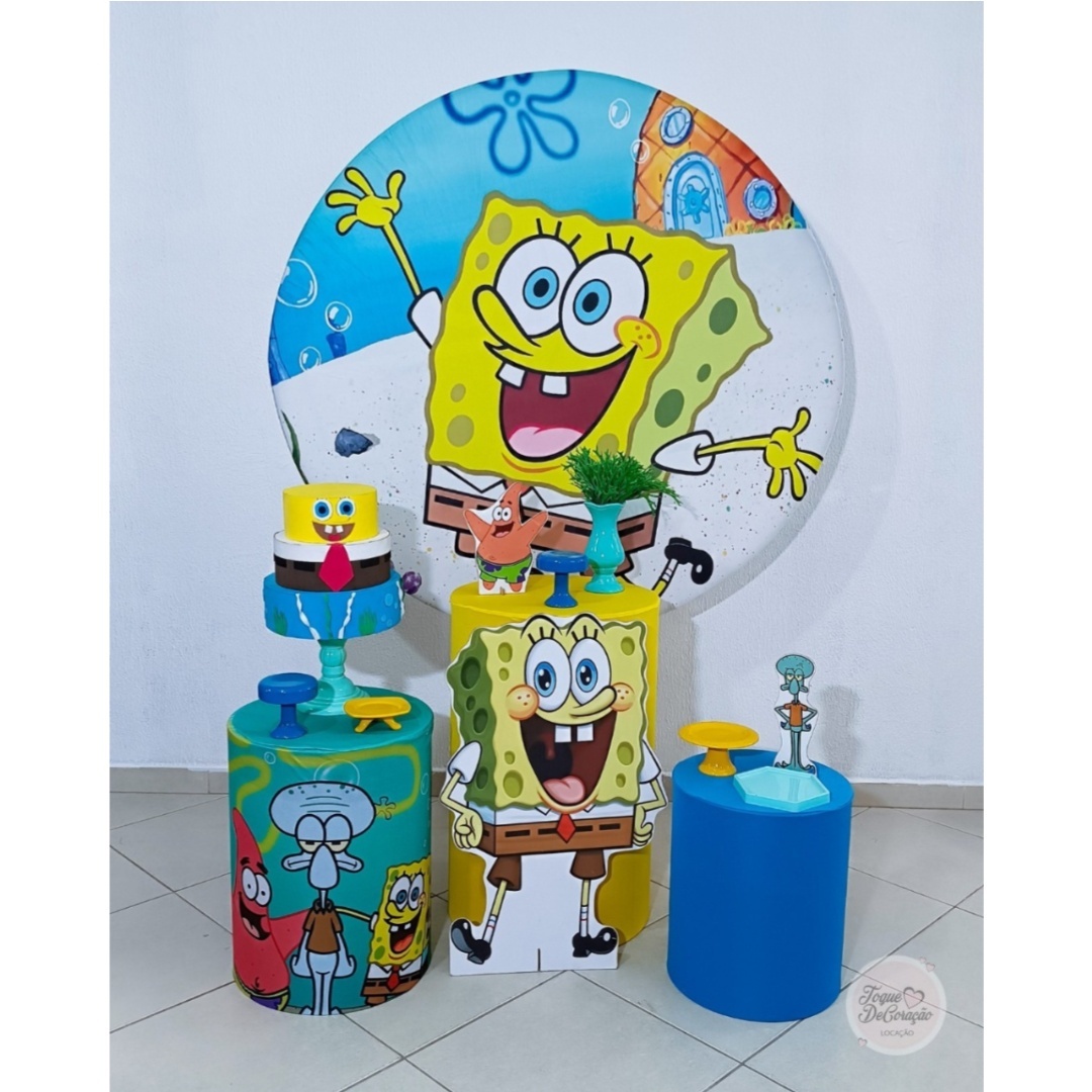 Kit Afeto - Bob Esponja - Toque DeCoração
