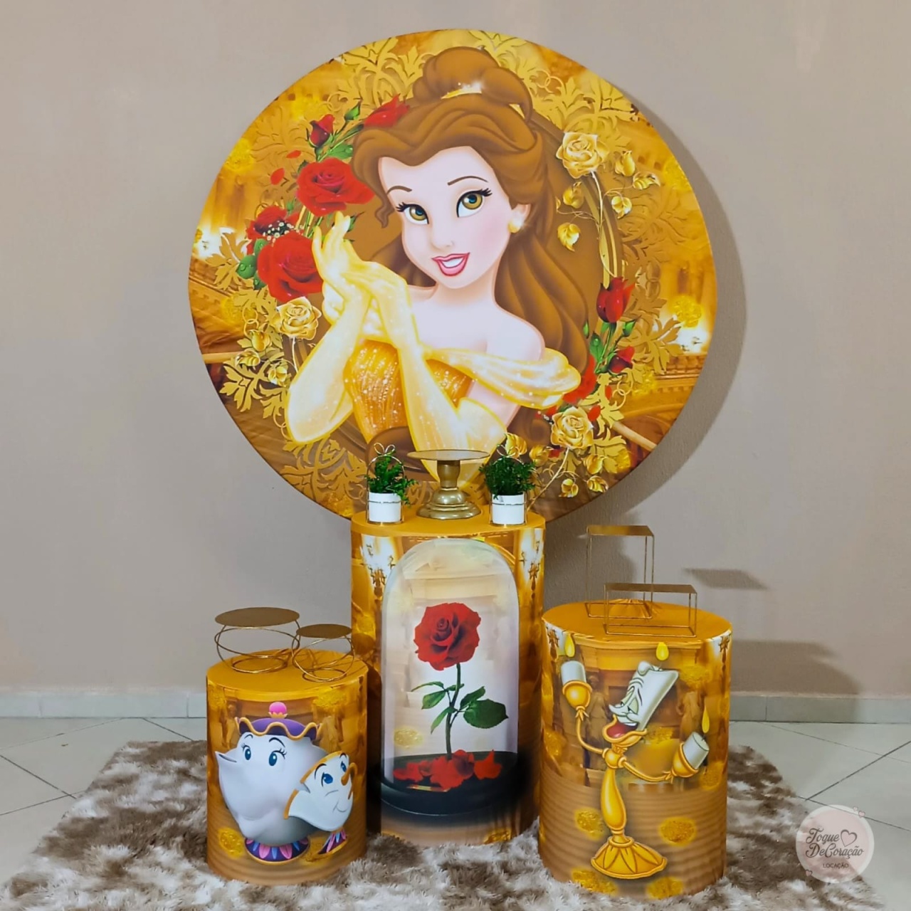 Kit Carinho - Bela E A Fera - Toque DeCoração