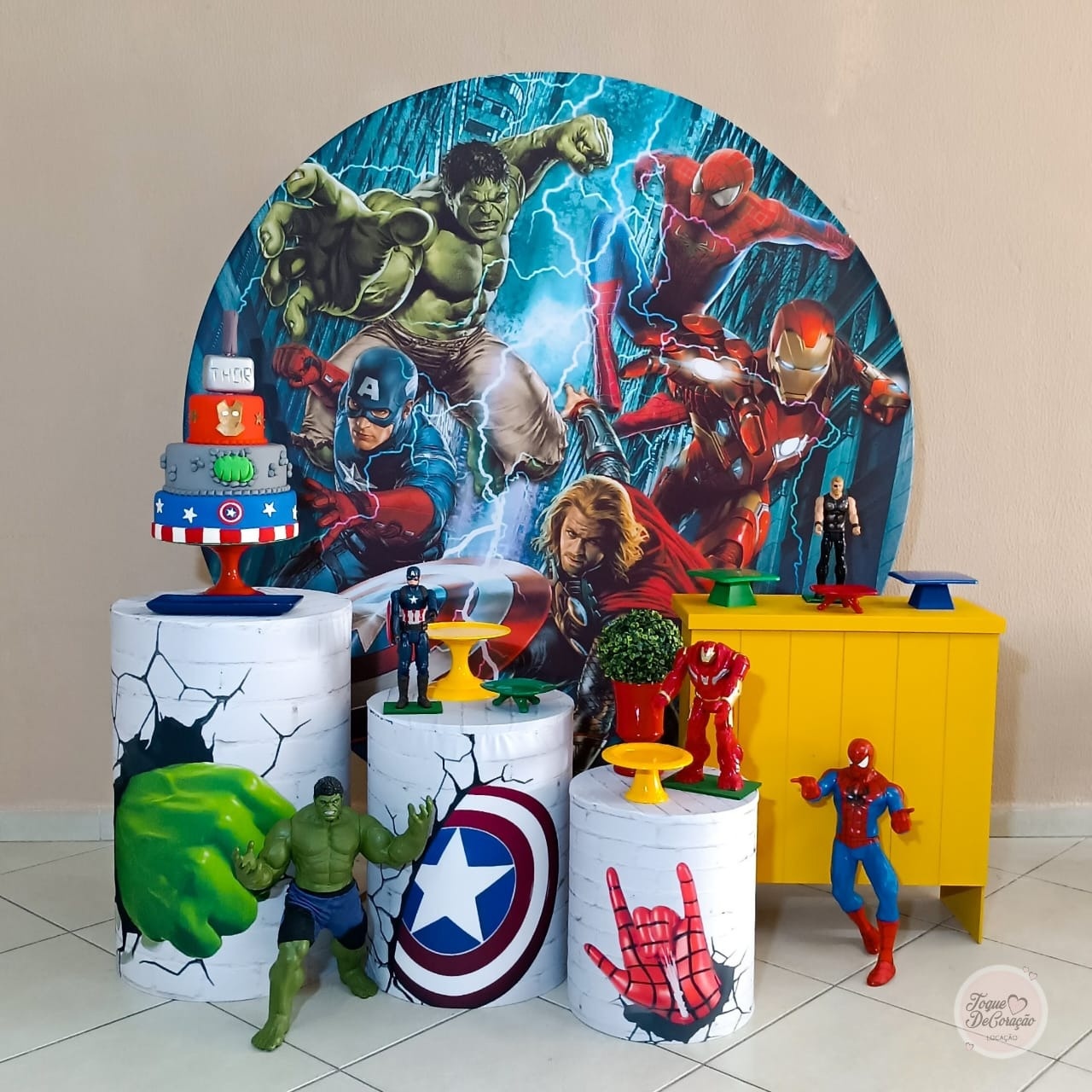 Kit Amor - Vingadores - Toque DeCoração