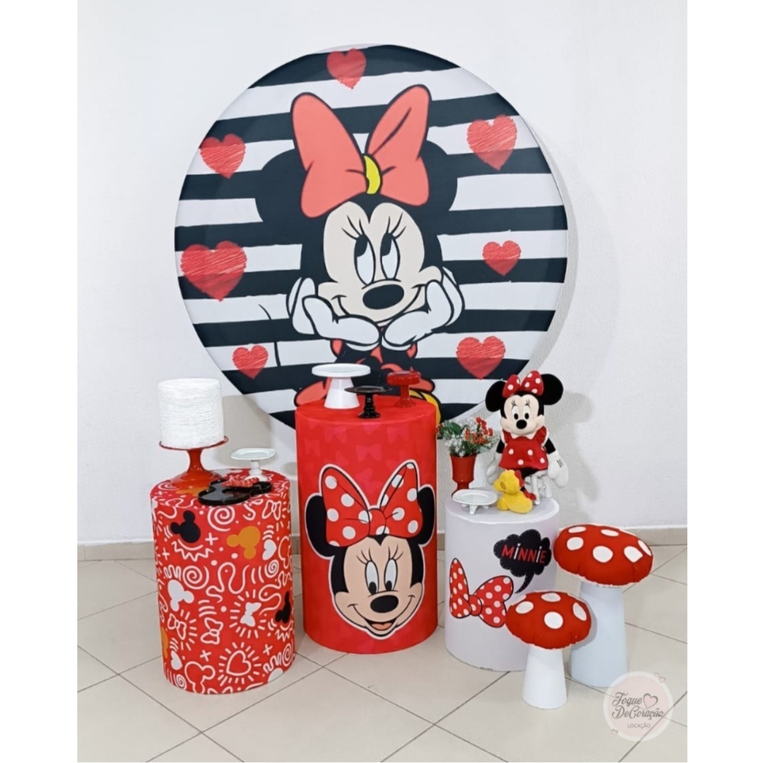 Kit Afeto - Minnie Vermelha - Toque DeCoração