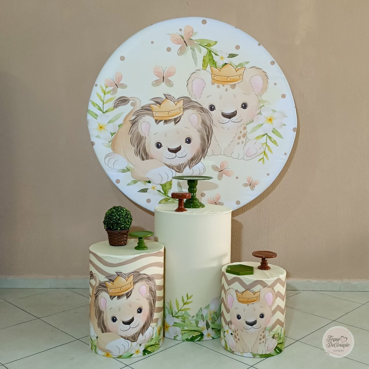 Kit Carinho - Chá Revelação Leãozinho - Toque DeCoração