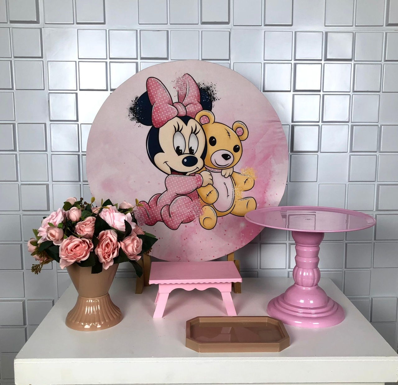 Kit Mini Festa - Minnie Baby - CAMILA TONON LOCAÇÕES