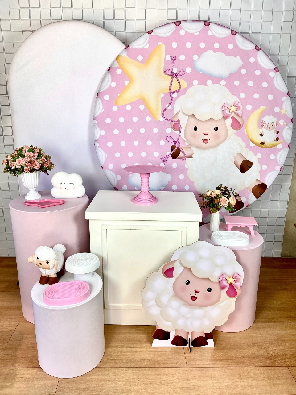 Kit Diamante - Ovelhinha Rosa - CAMILA TONON LOCAÇÕES