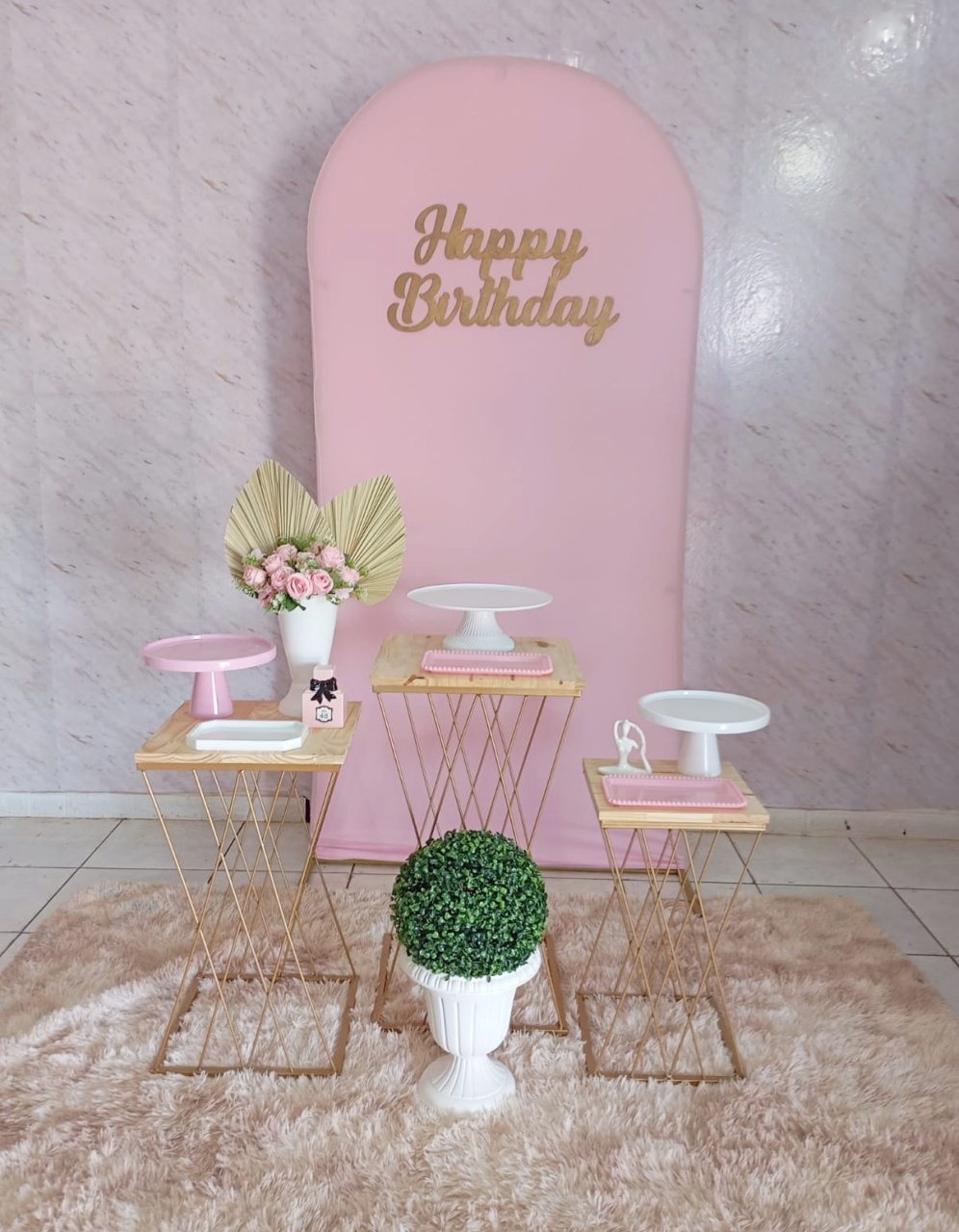 Kit Prata Rosa  - Greicy Art´S Decor