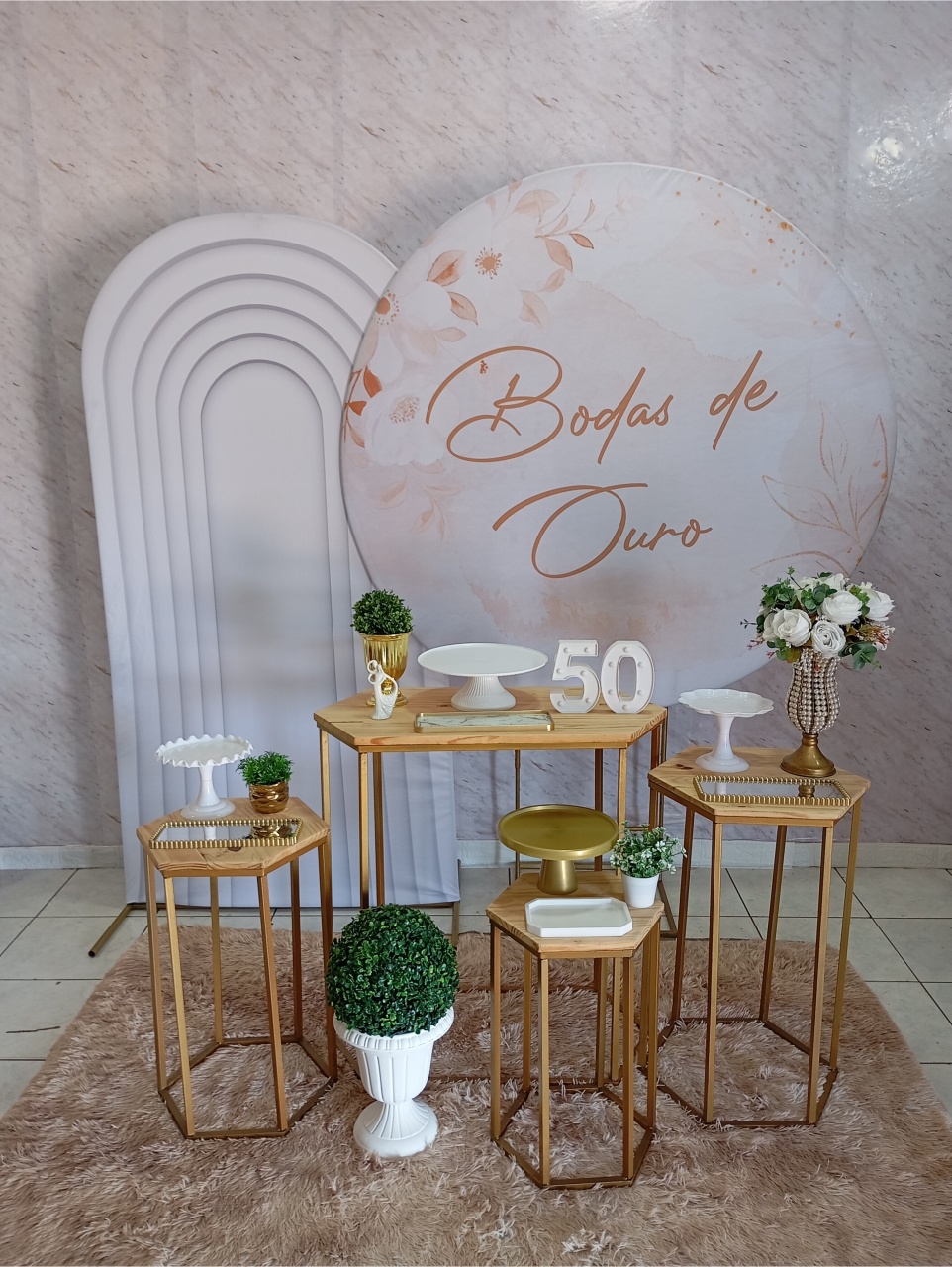 Kit Diamante Bodas de Ouro - Greicy Art´s Decor