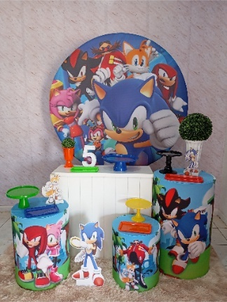 Kit Ouro Sonic E Sua Turma - Greicy Art´S Decor