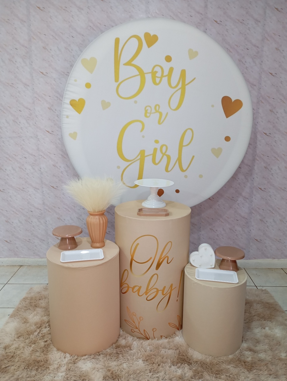 Kit Prata Chá Revelação Marrom (Neutro) - Greicy Art´s Decor