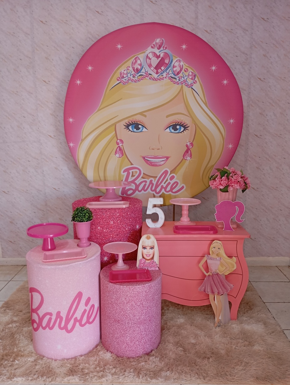 Kit Ouro Barbie - Greicy Art´S Decor