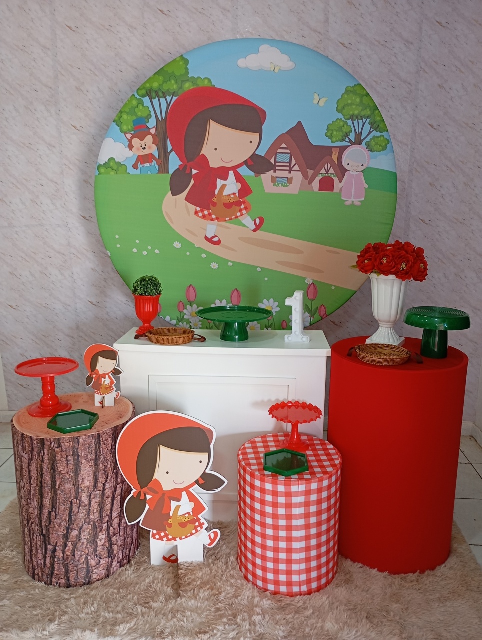 Kit Ouro Chapeuzinho Vermelho - Greicy Art´S Decor
