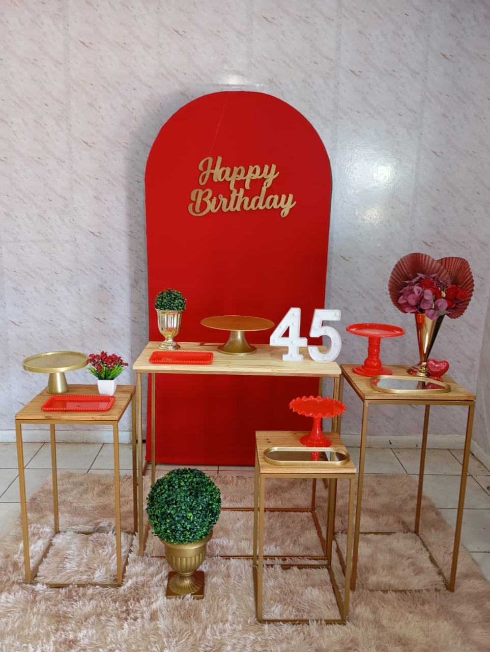 Kit Ouro Vermelho - Greicy Art´S Decor
