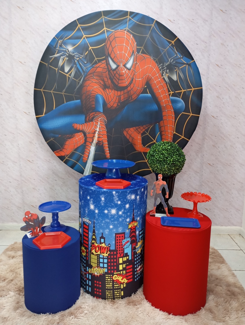Kit Prata Homem Aranha - Greicy Art´s Decor