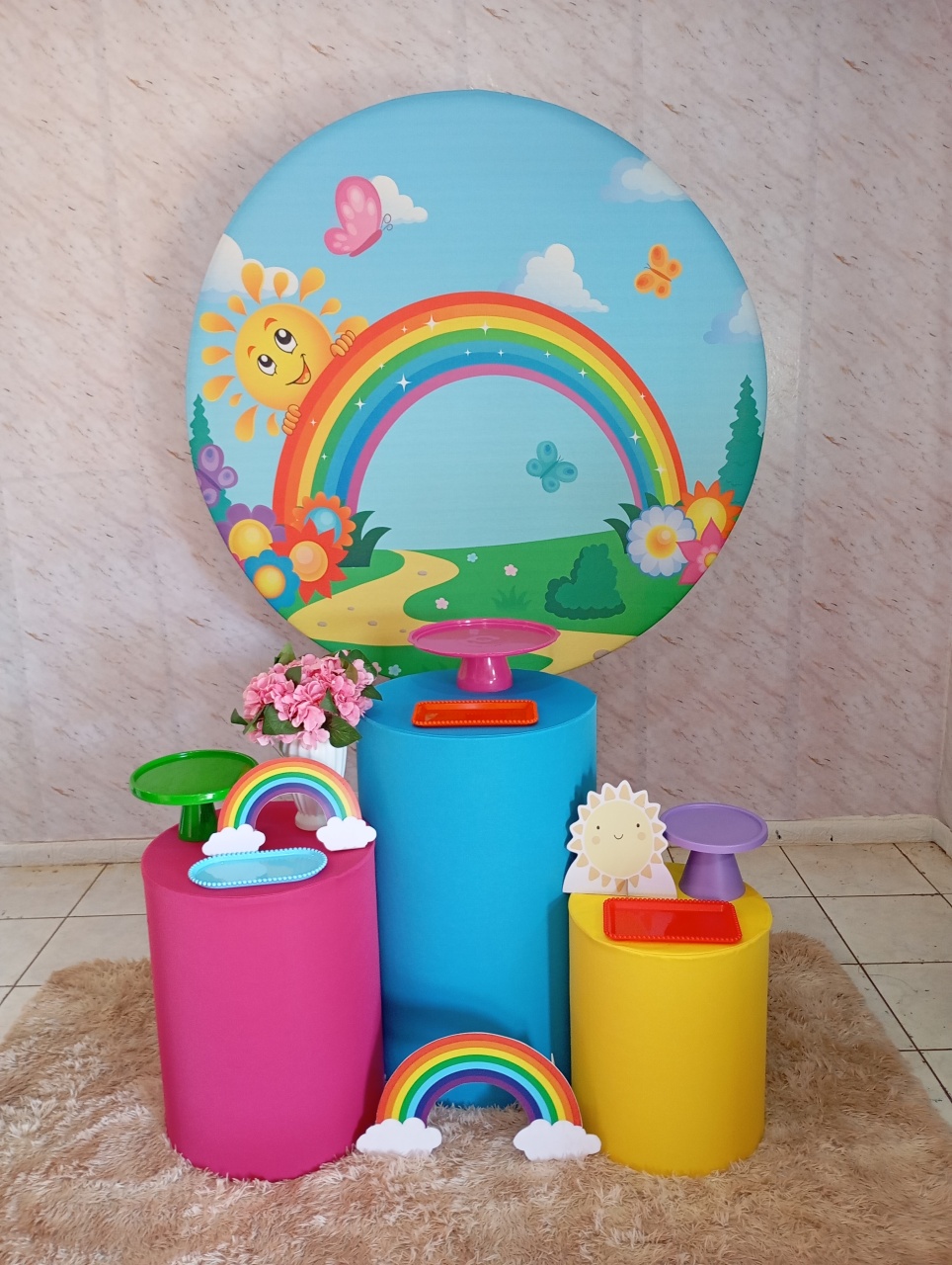 Kit Prata Arco-Iris - Greicy Art´s Decor