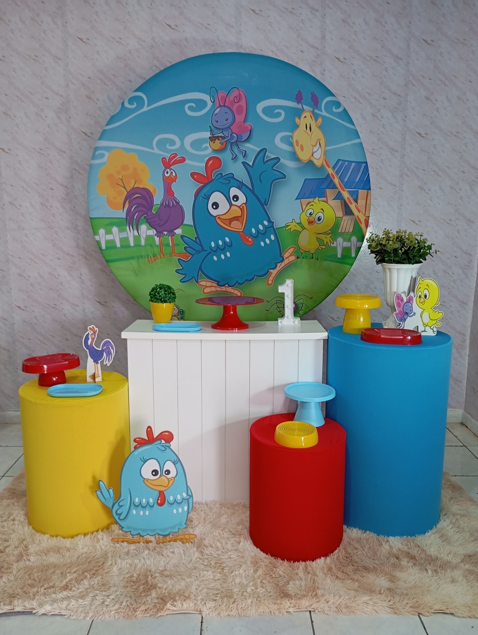 Kit Ouro Galinha Pintadinha - Greicy Art´s Decor