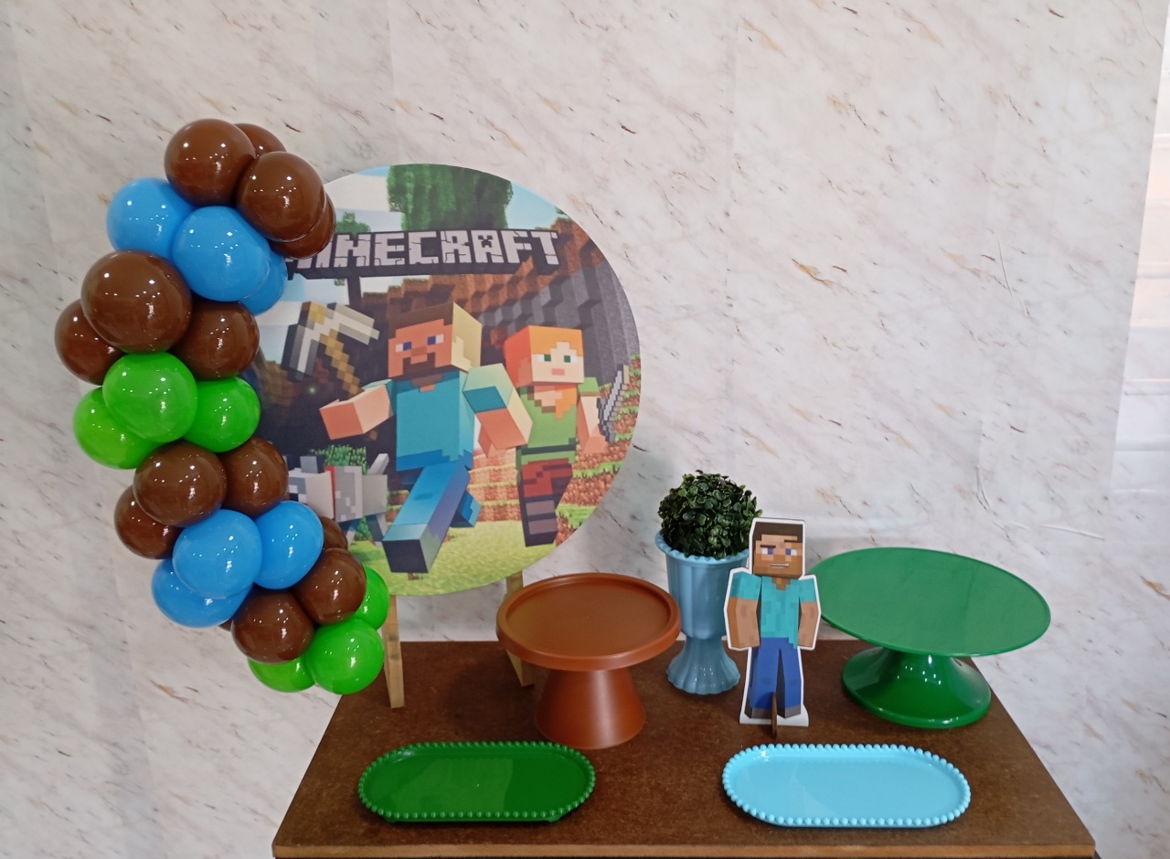 Mini Kit de Mesa Minecraft - Greicy Art´s Decor