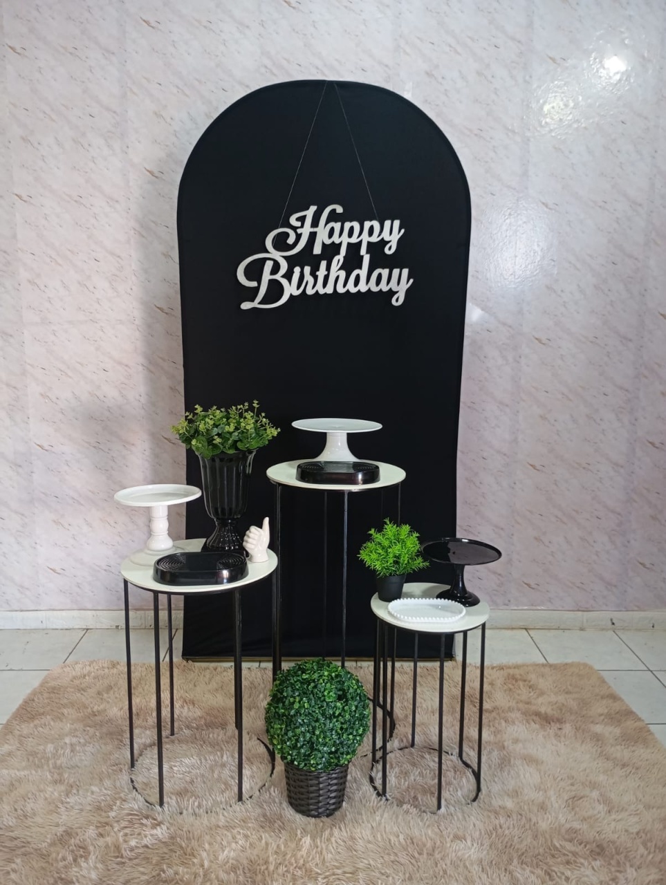 Kit Prata Preto/Branco - Greicy Art´S Decor