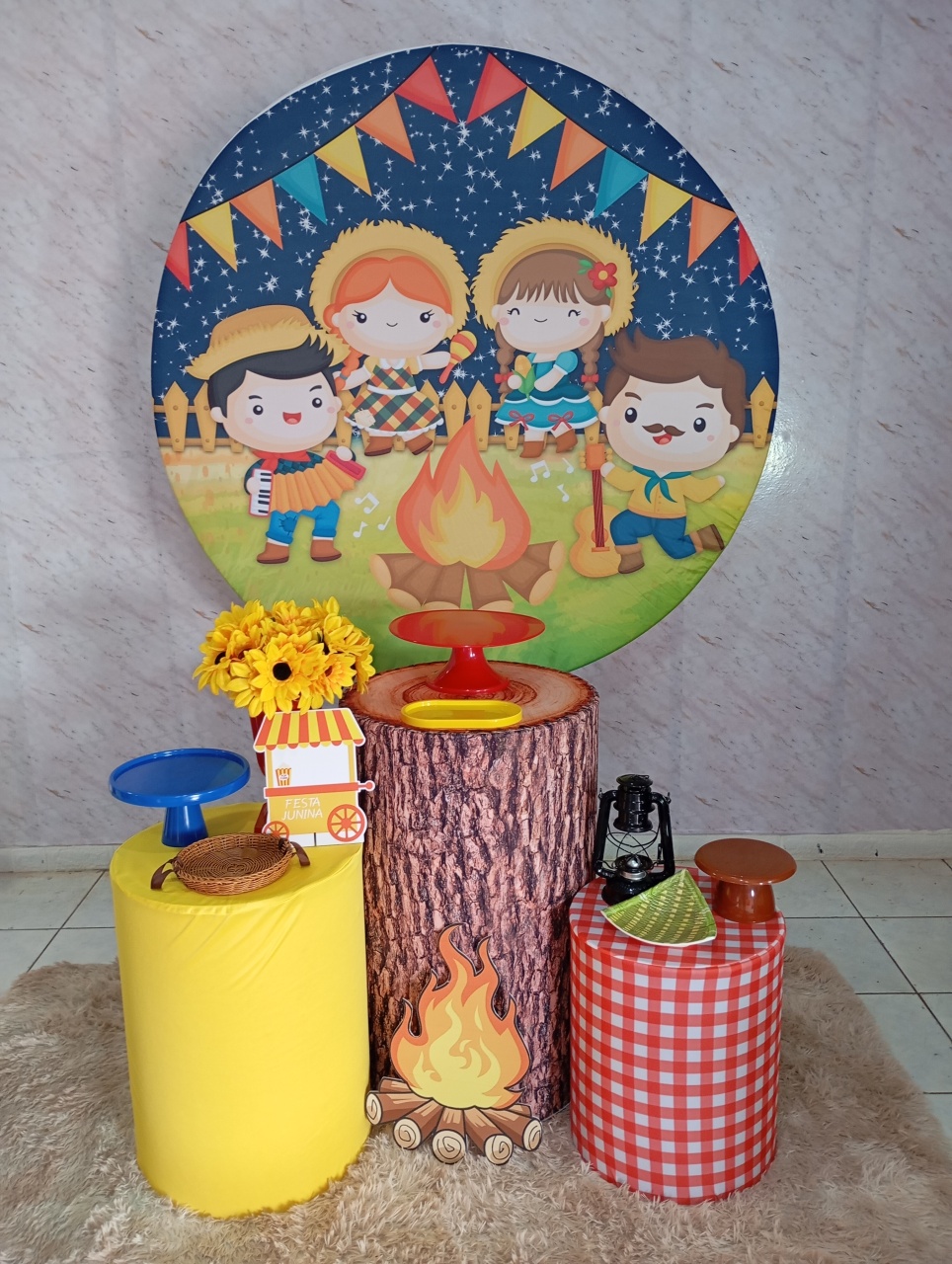 Kit Prata Arraiá Junino Crianças - Greicy Art´S Decor