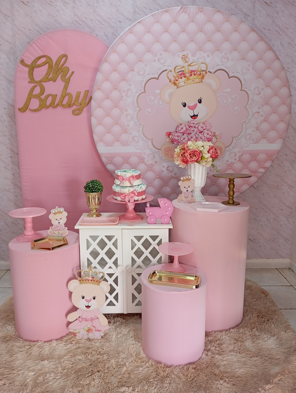 Kit Diamante Ursinha Princesa  - Greicy Art´S Decor