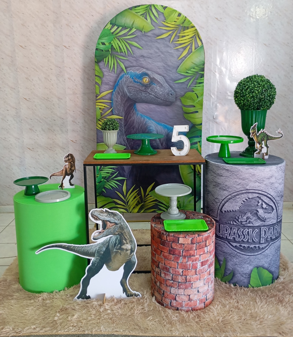 Kit Ouro Jurassic Park Ii  - Greicy Art´S Decor