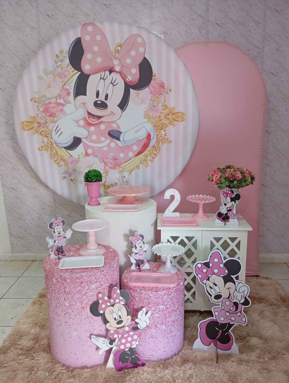 Kit Diamante Minnie Rosa - Greicy Art´S Decor