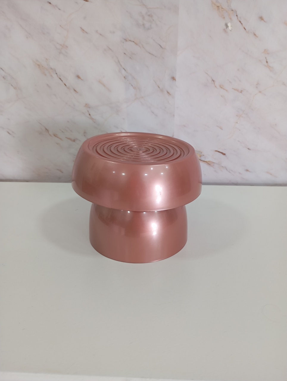 Bandeja Alta Rosé Alegra P - Greicy Art´s Decor