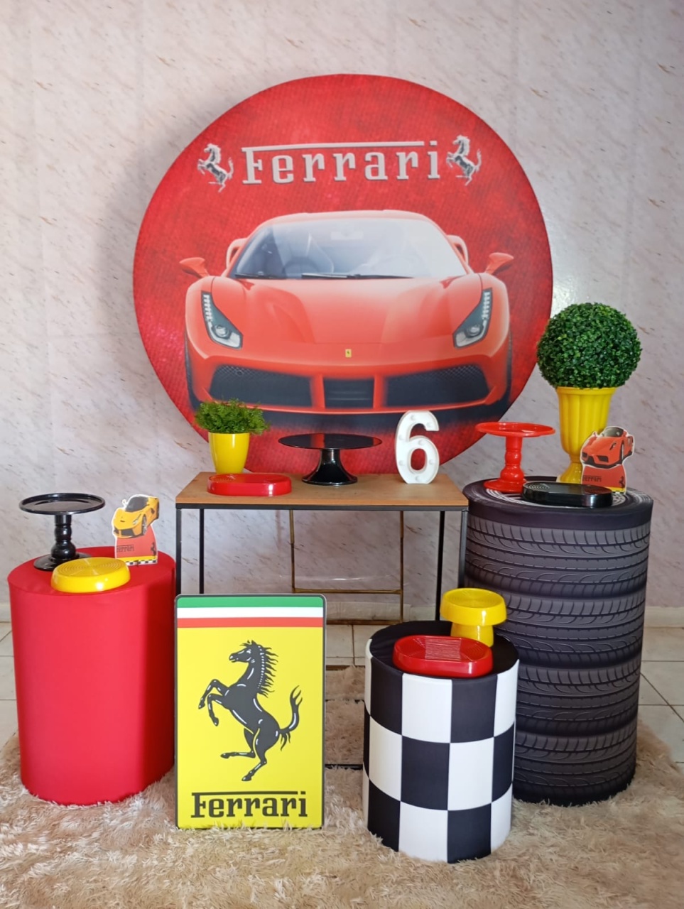 Kit Ouro Ferrari - Greicy Art´s Decor