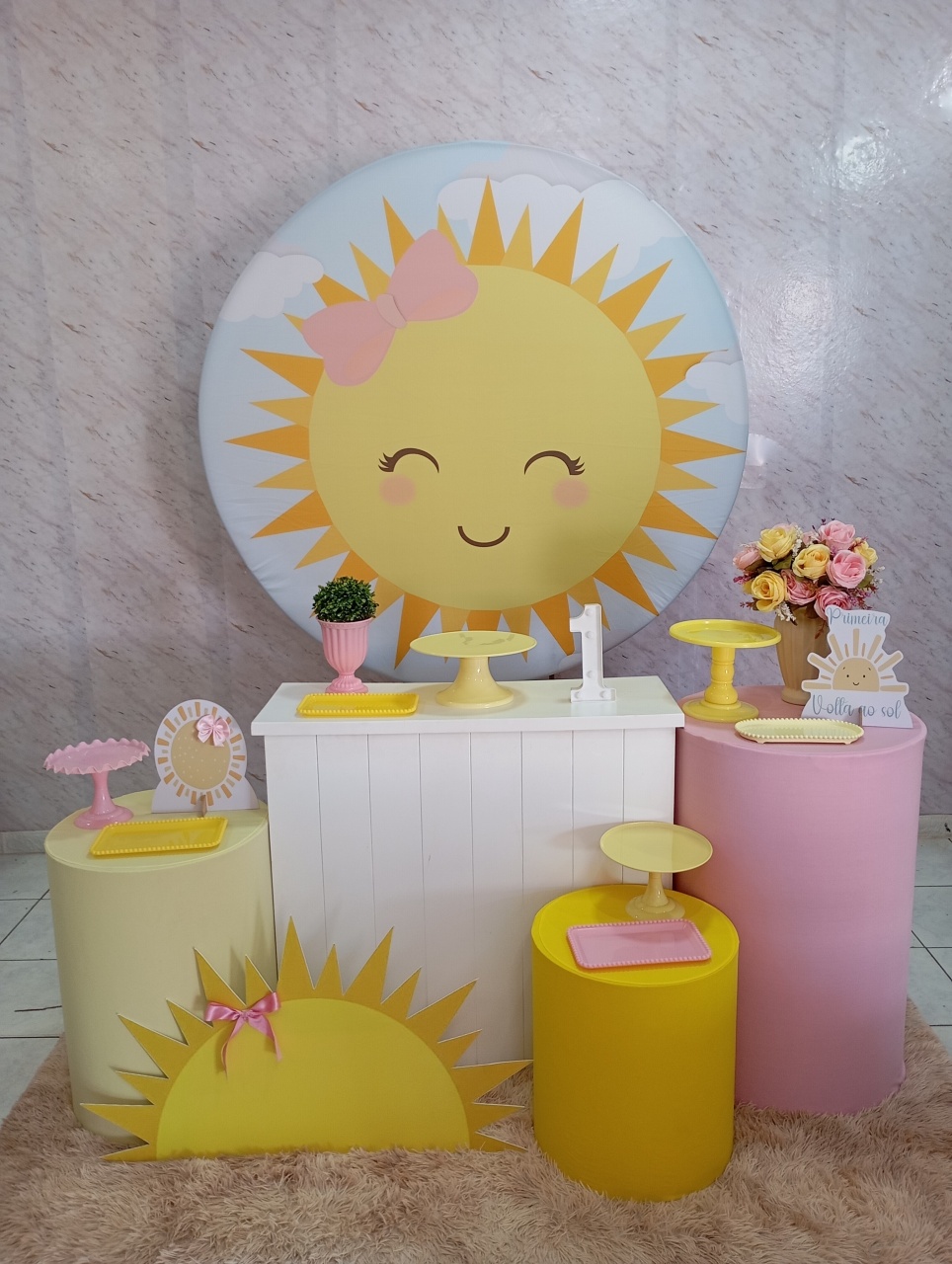 Kit Ouro 1° Volta Ao Sol - Greicy Art´S Decor
