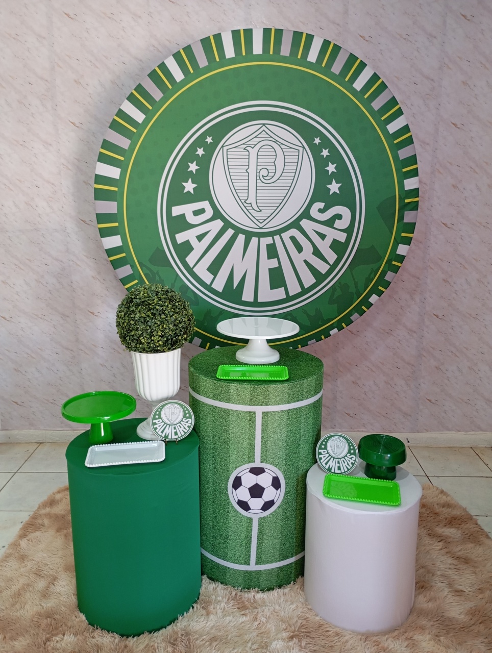 Kit Prata Palmeiras Ii - Greicy Art´S Decor