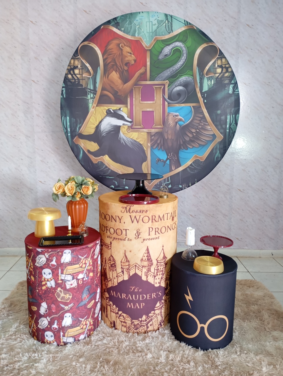Kit Prata Harry Potter Escolas - Greicy Art´s Decor