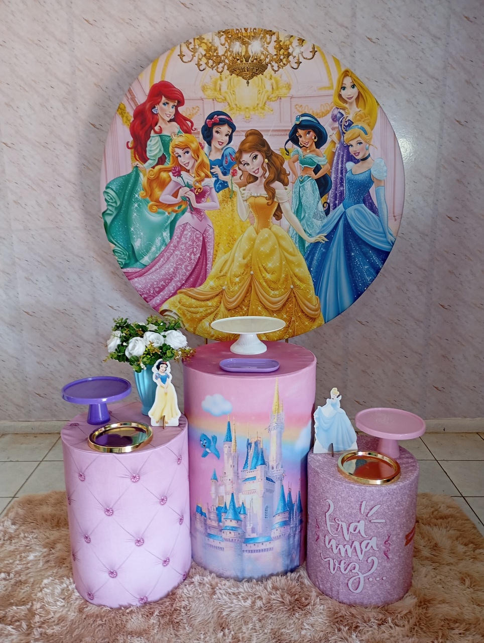 Kit Prata Princesas Disney - Greicy Art´S Decor
