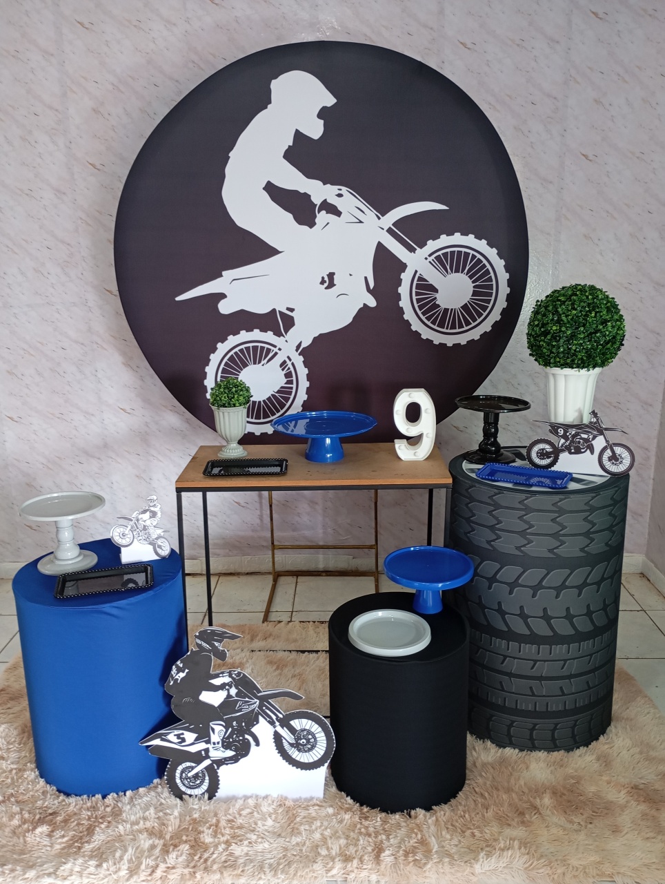 Kit Ouro Motocross - Greicy Art´s Decor