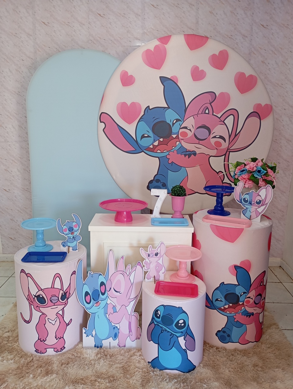 Kit Diamante Stitch E Angel  - Greicy Art´S Decor
