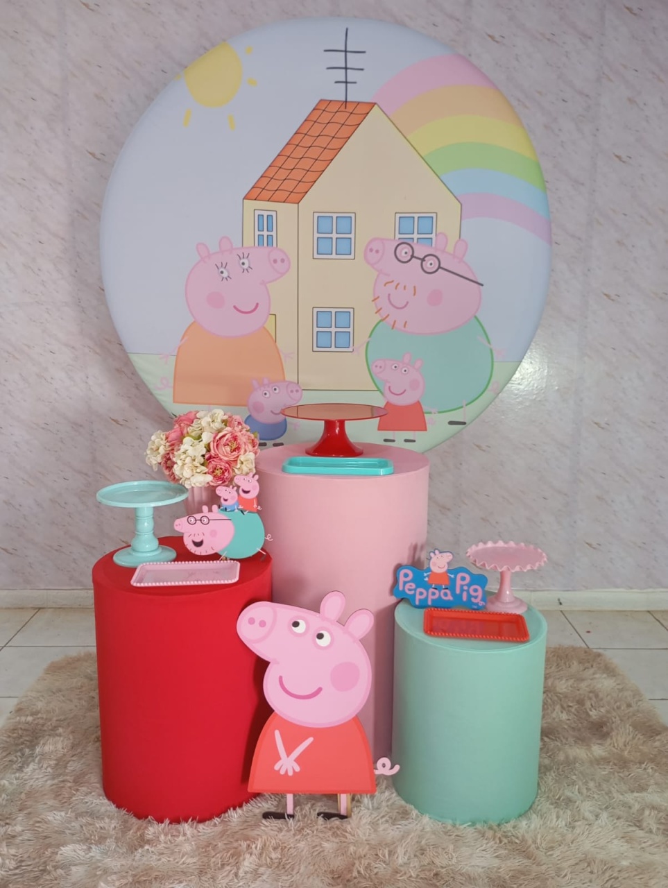 Kit Prata Peppa Pig - Greicy Art´S Decor