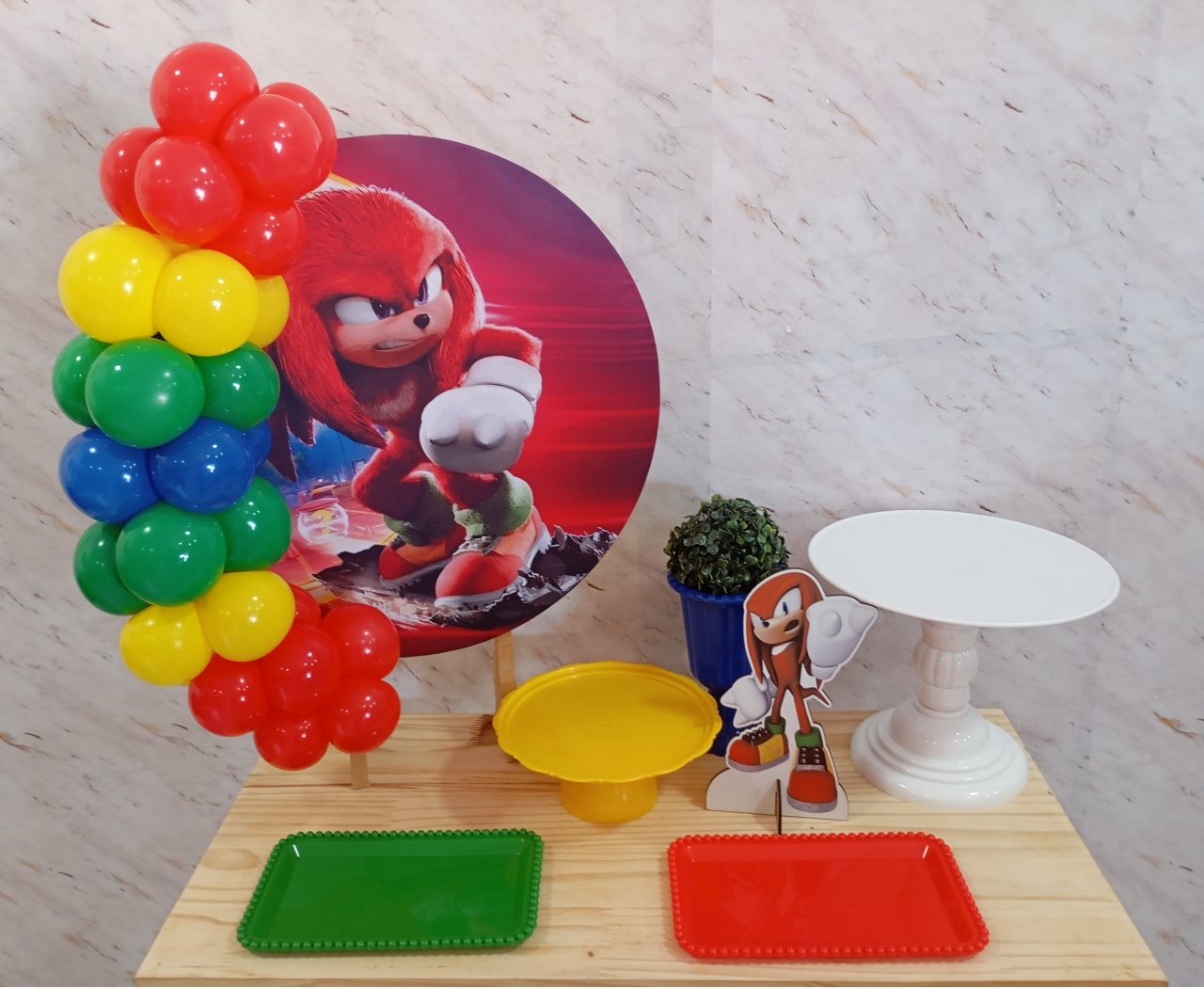 Mini Kit de Mesa Knuckles (Sonic) - Greicy Art´s Decor