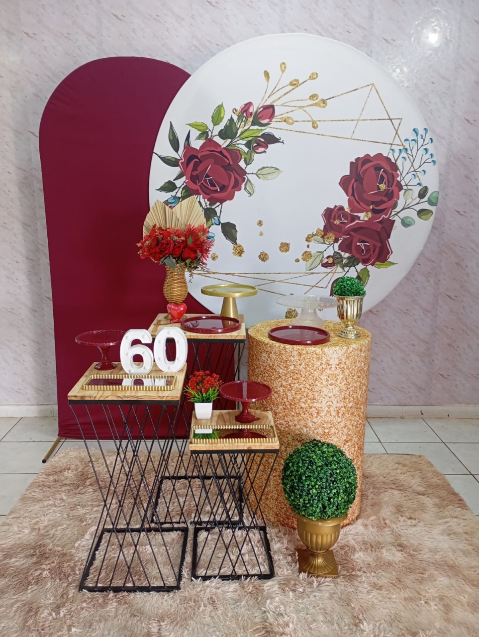 Kit Diamante Floral Marsala - Greicy Art´S Decor