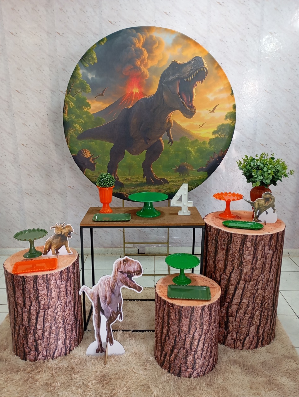 Kit Ouro Dinossauro Ii - Greicy Art´S Decor