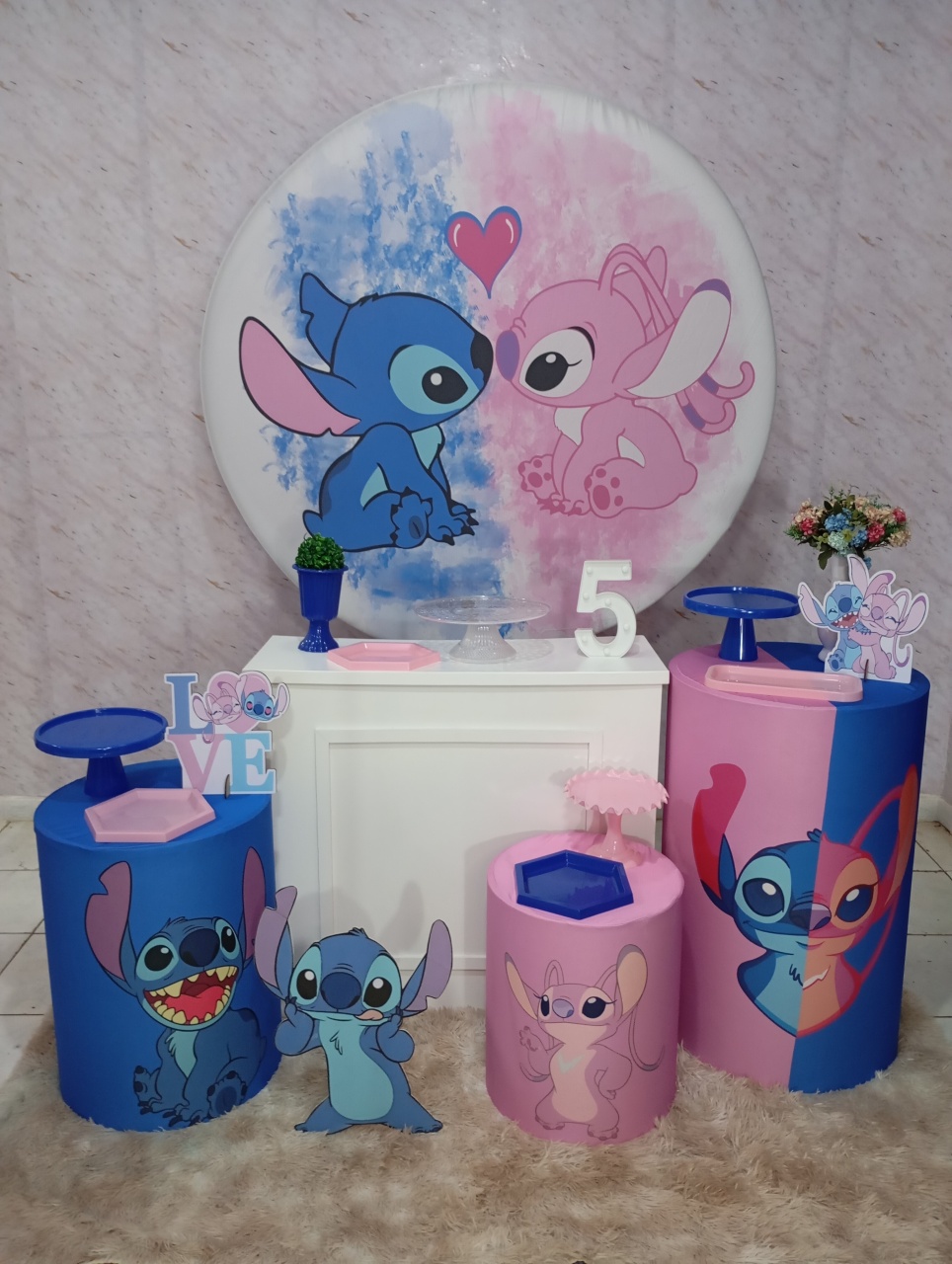 Kit Ouro Stitch E Angel III - Greicy Art´S Decor