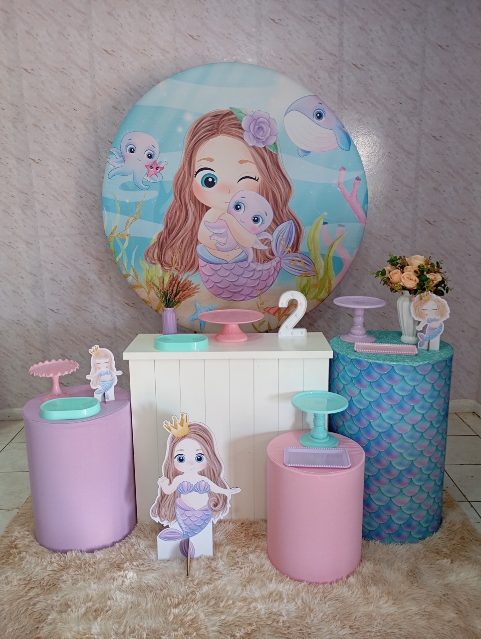 Kit Ouro Sereia - Greicy Art´s Decor