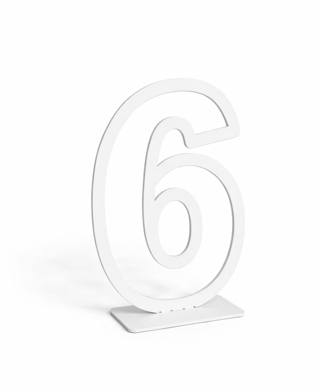 Número 6 Chão Mdf - Greicy Art´s Decor